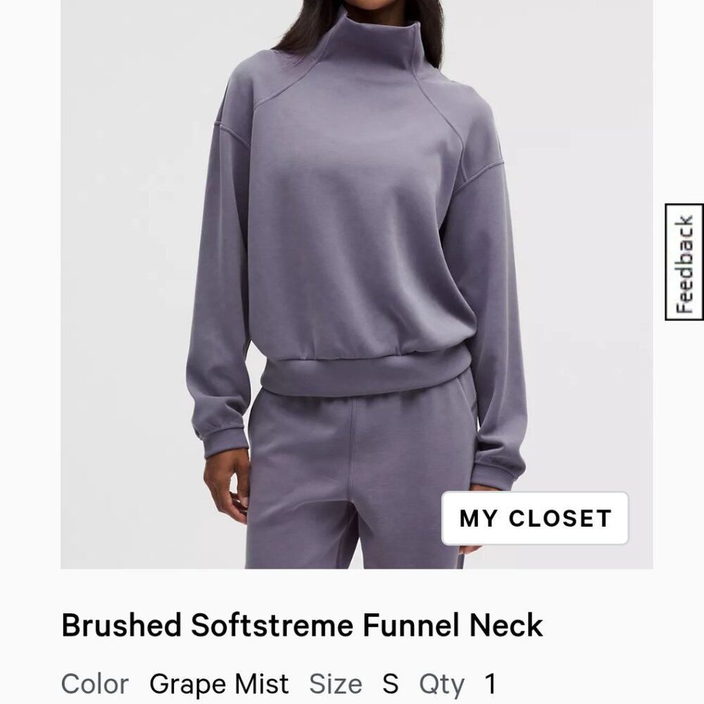 lululemon athletica Softstreme Funnel Neck in Purple